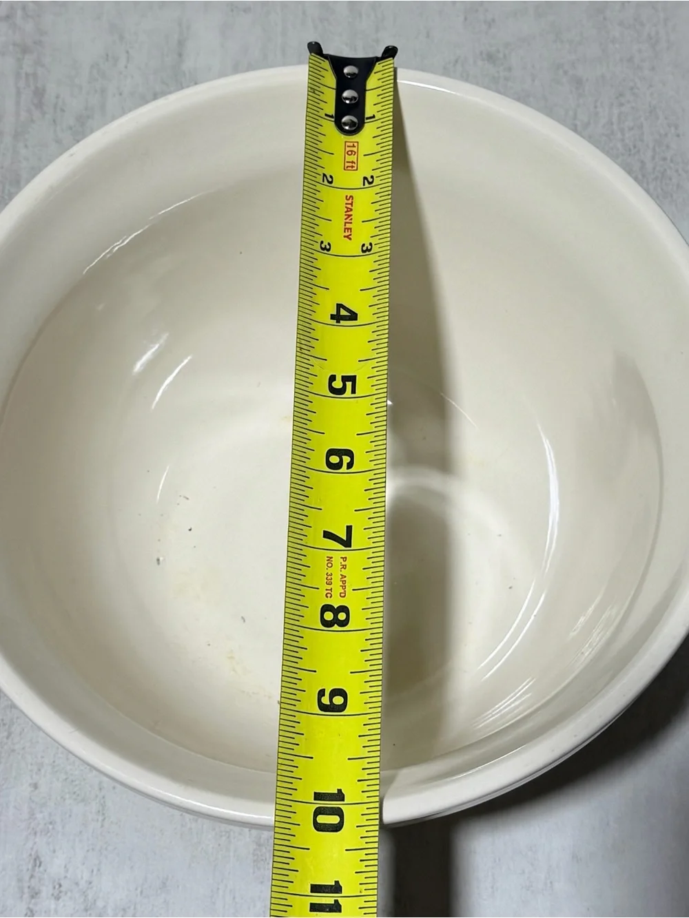 Longaberger Woven Traditions White Ceramic Mixing Bowl